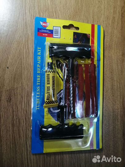 Ремкомплект для б/к шин в прозрачном кейсе