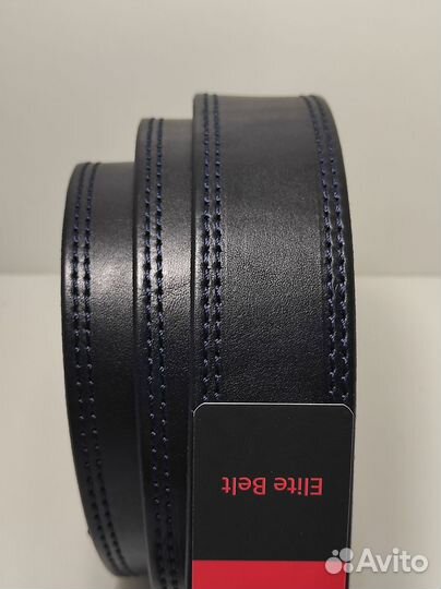 Ремень кожаный тëмно-синий