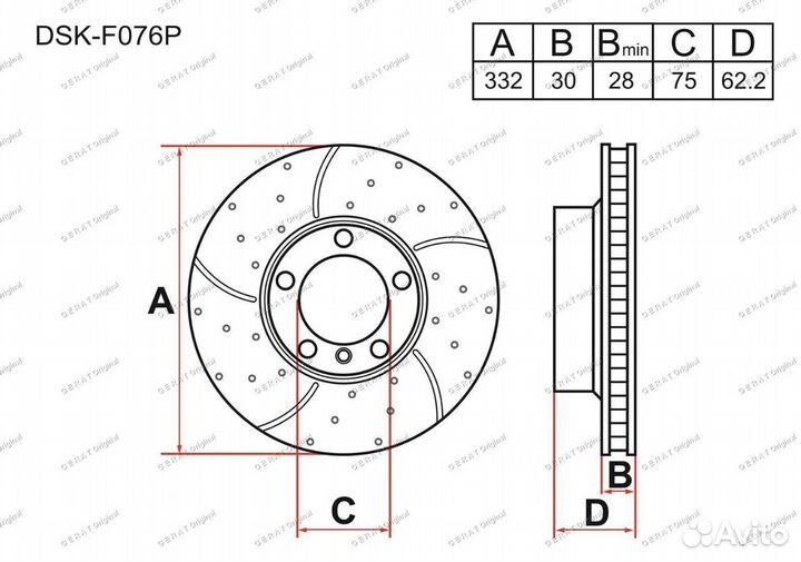 Тормозные диски BMW - Series X5/X6 E70.71. F15.16