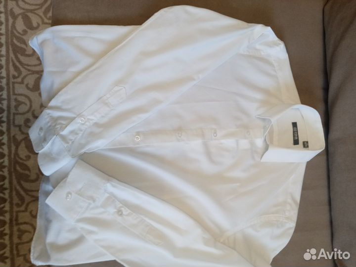 Белая рубашка для мальчика 164 - 170