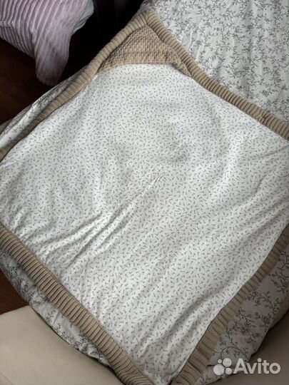 Вязаный плед на выписку loomknits