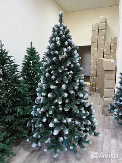 Ель искуственная заснеженная премиум