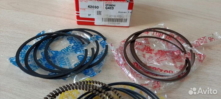 Кольца поршневые Hyundai G4ED Getz/Matrix/Cerato