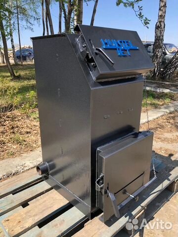 Твердотопливный котёл с увеличенной топкой