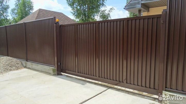 Забор из профнастила