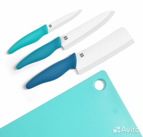 Набор ножей и разделочная доска Xiaomi Huohou Ceramic Knife Chopping Block Kit (HU0020)
