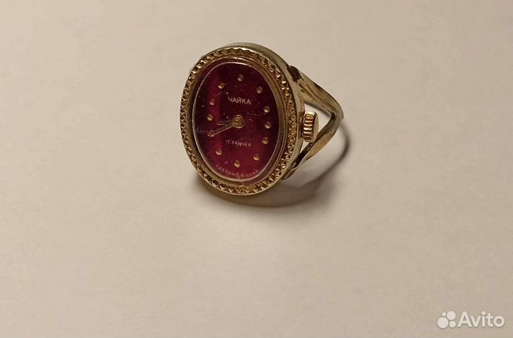 Часы-кольцо ссср. Позолота. Au