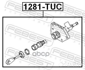 Цилиндр сцепления главный 1281TUC Febest