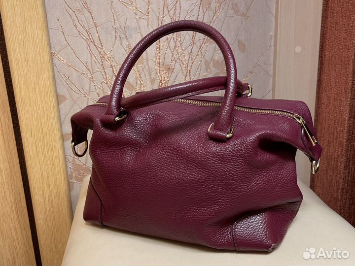 Сумка натуральная кожа mascote