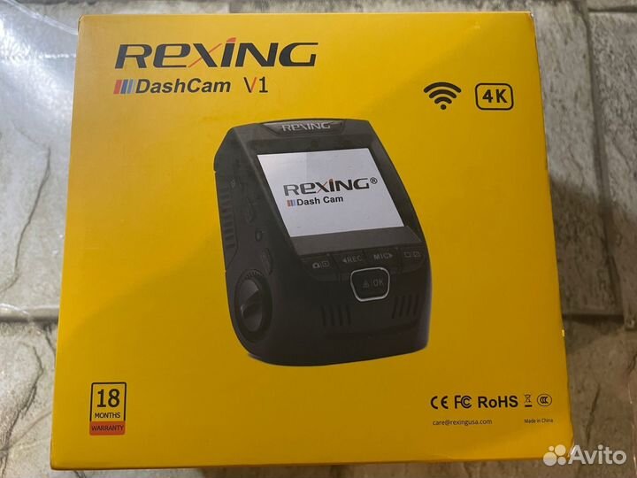 Видеорегистратор Rexing 4К с wifi