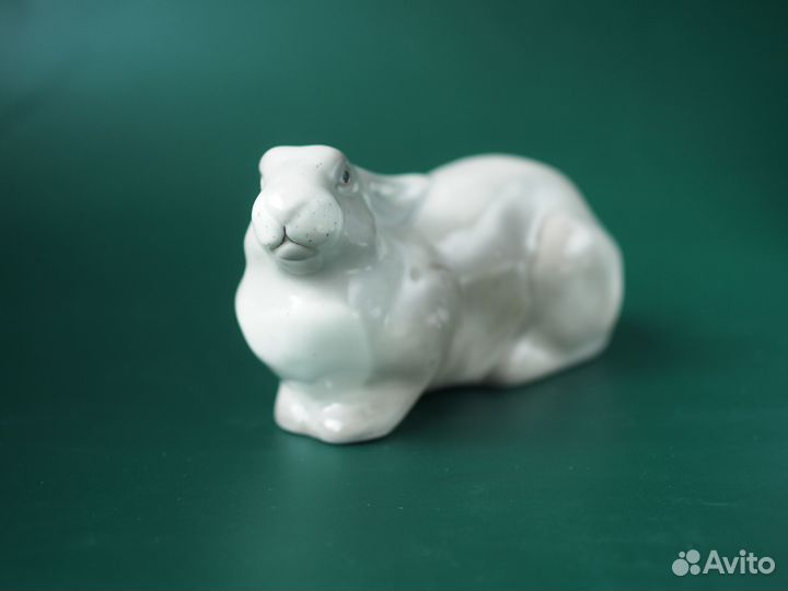 Статуэтка серый заяц, Ватагин, лфз