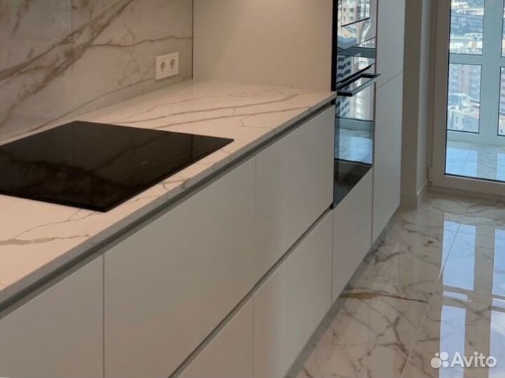 Столешница для кухни каменная Staron Metal 340х60