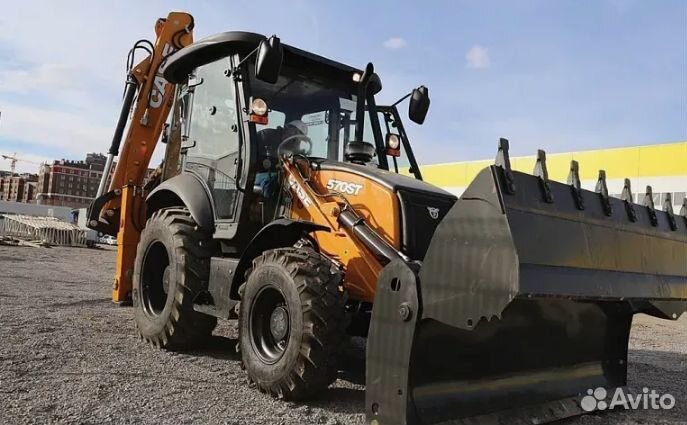 Аренда экскаватора погрузчика JCB Услуги трактора