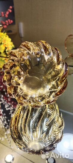 Ваза цветное стекло. Винтаж СССР