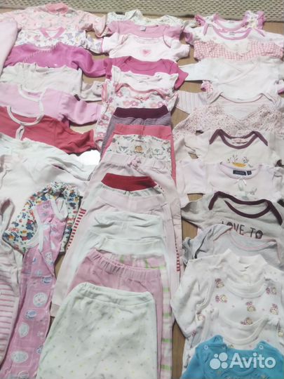 Вещи пакетом на девочку 68-74