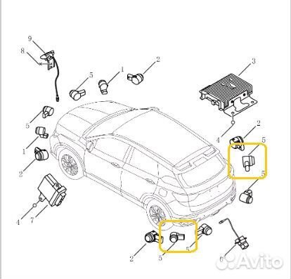 Датчик парктроник Geely Coolray Sx11 SX11