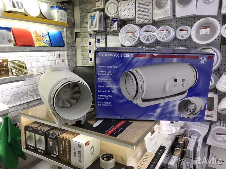 Вентилятор канальный TD 1000/200 Silent 3V