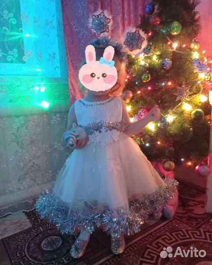 Платье снежинка