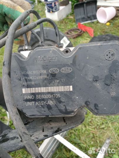 Блок abs hyundai solaris kio rio 3
