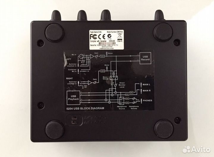Внешняя звуковая карта E-MU 0204