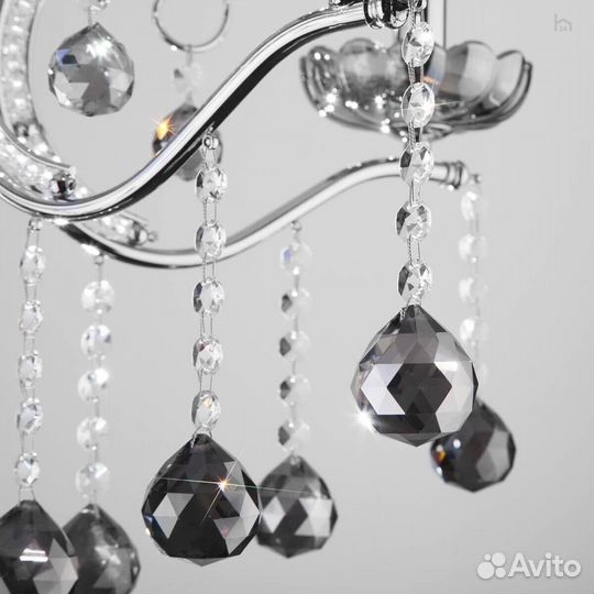 Подвесная люстра Eurosvet Brezza 10107/5 хром/дымч