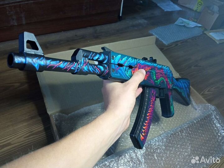 Деревянный резинкострел ак 47 от Vozwooden