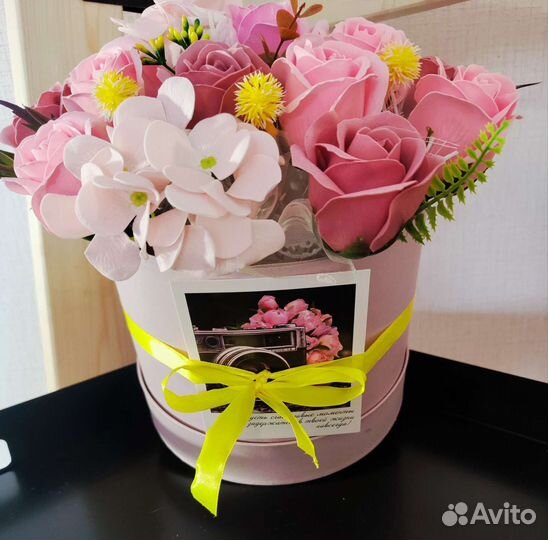 Букет из мыльных роз