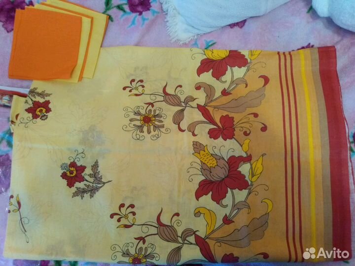 Скатерть и 6 салфеток.160*190.Бязь.Новая