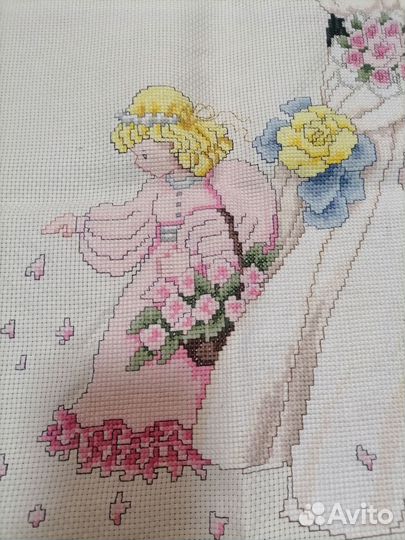 Картина вышитая крестом ручная работа