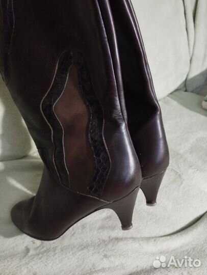 Сапоги женские натуральная кожа осенние