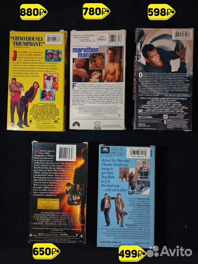 VHS фильмы оригинальные из США