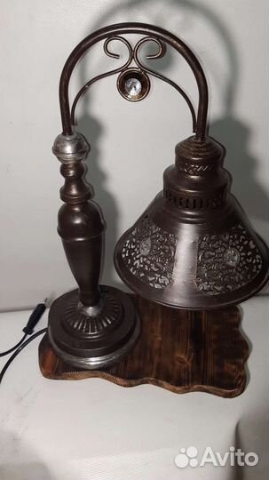 Настольная лампа ретро, плафон