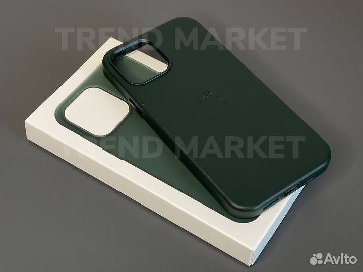 Чехол кожаный MagSafe iPhone 12 / 13 / pro