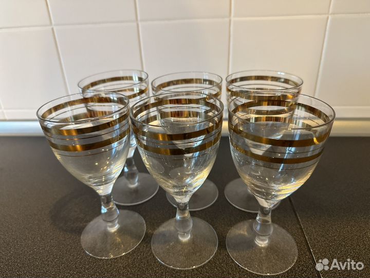 Бокалы с позолотой СССР