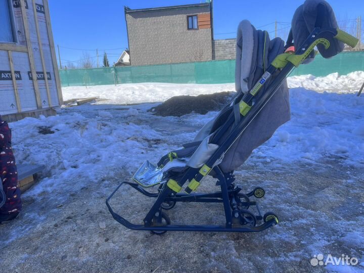 Детские санки коляска