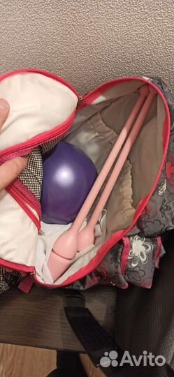 Гимнастический рюкзак, булавы