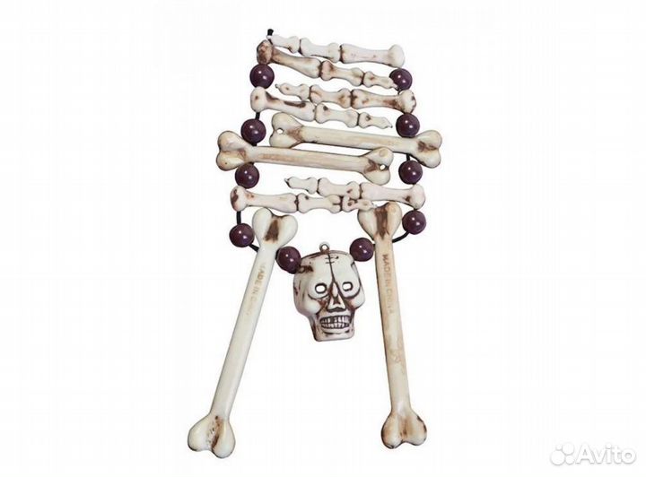 Ожерелье из костей 10*14 см карнавальное