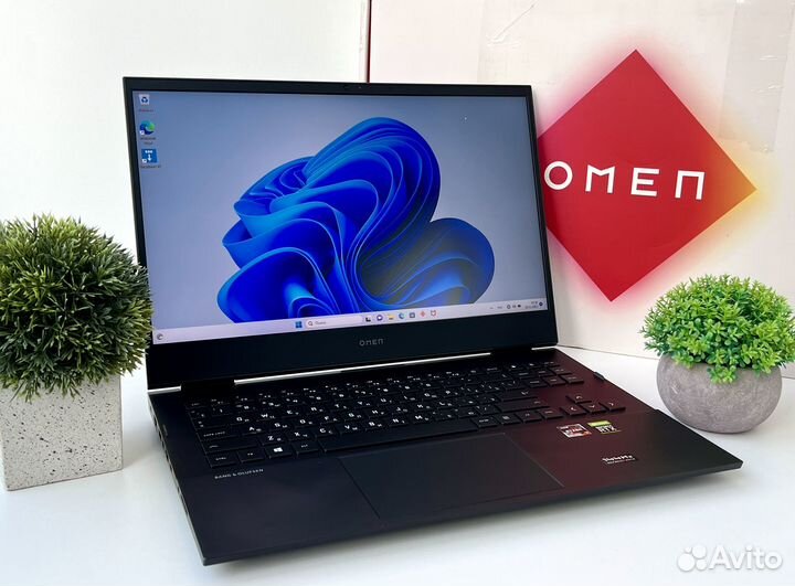 HP omen 16 c0001ur Чек, R7-5800H, RTX3070 8gb