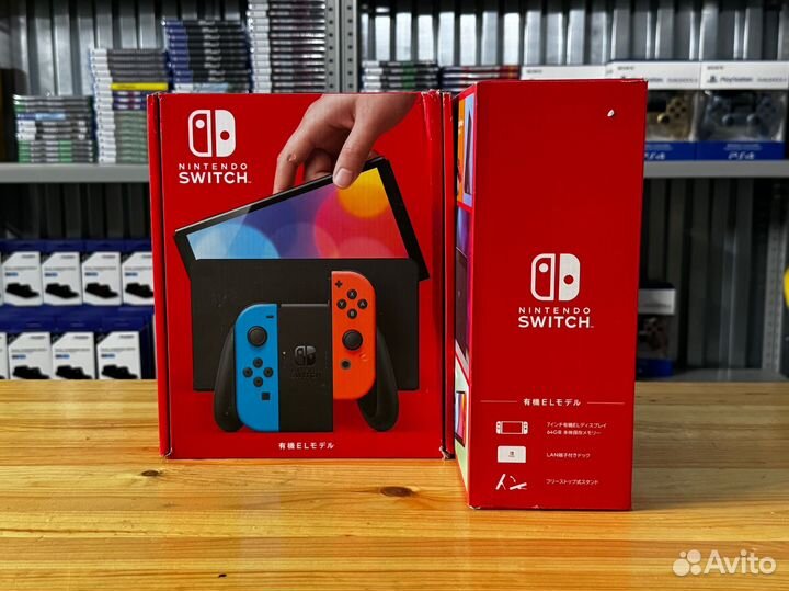 Консоль Nintendo Switch oled Neon (Новая)