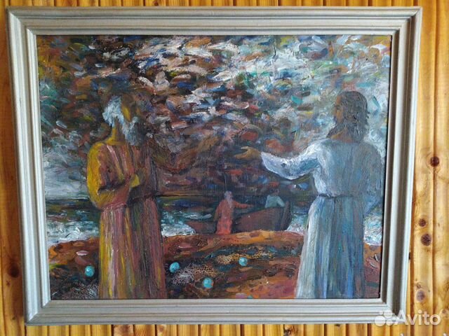 Картина маслом на холсте в раме