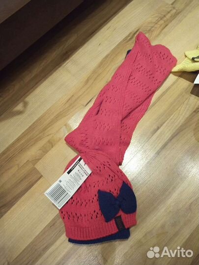 Комплект шапка и шарф для девочки