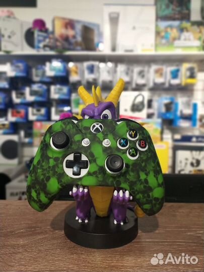 Накладка на Xbox One - Зелёный череп