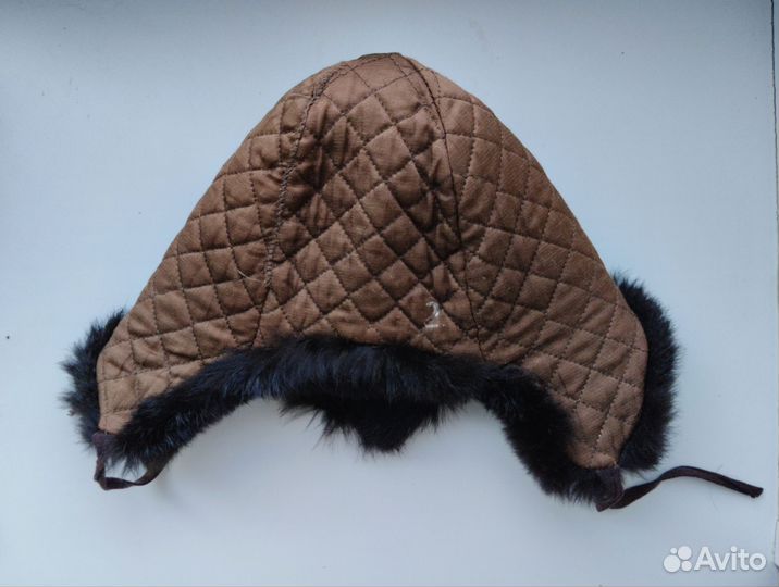 Шапка зимняя кроличья