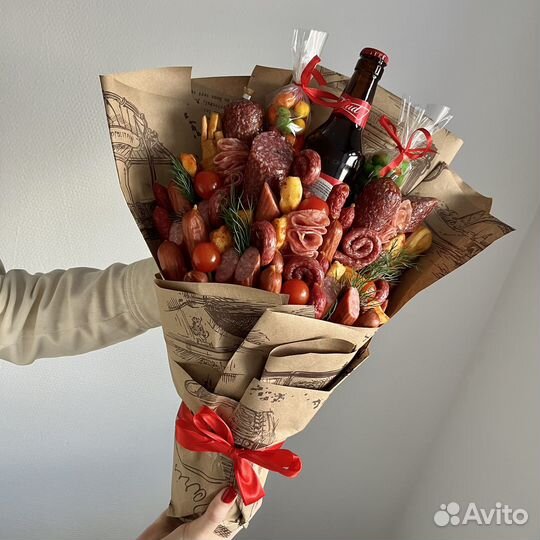 Сырно-колбасный букет; день отца