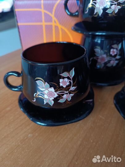 Сервиз чайный, стекло