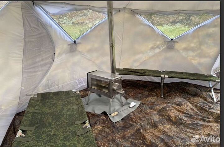 Палатка зимняя берег
