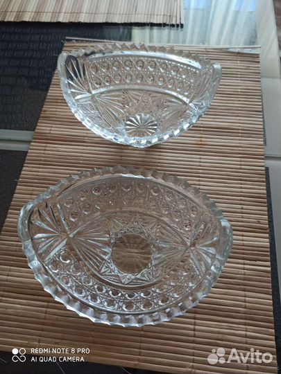 Вазы хрустальные, в хорошем состоянии