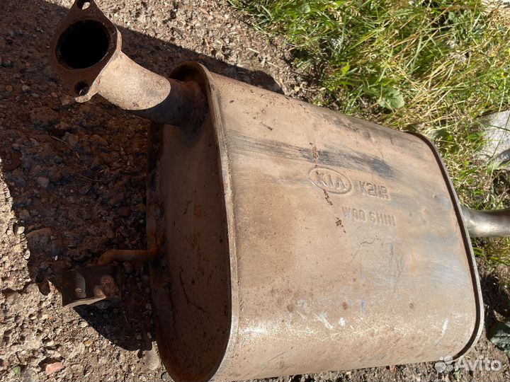 Банка глушителя задняя часть киа спектра