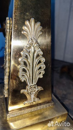 Старинная основа для настольной лампы бронза