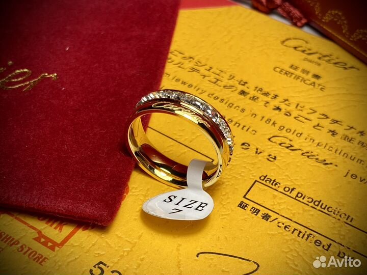 Cartier кольцо гравировка Картье